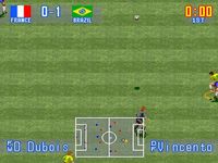 une photo d'Ã©cran de International Superstar Soccer sur Nintendo Super Nes